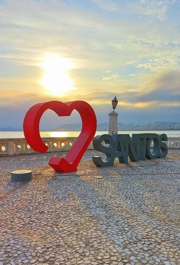 Sala Living Em Predio Familiar Na Av Da Praia Santos  Exteriör bild