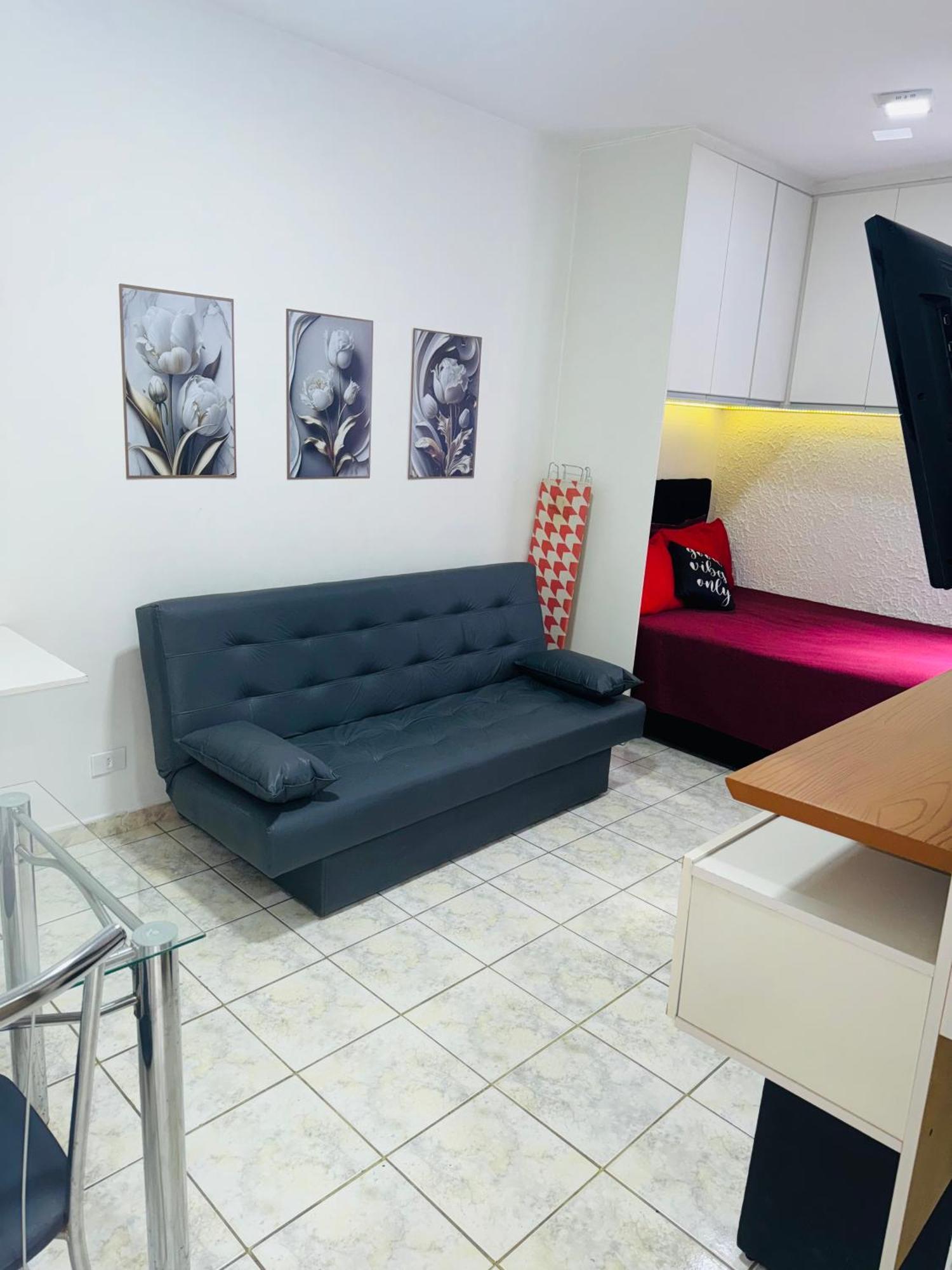 Sala Living Em Predio Familiar Na Av Da Praia Santos  Exteriör bild